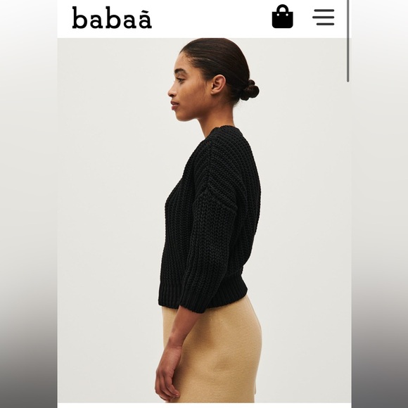 Babaà no 18 black cotton knit jumper, brand new! - Picture 8 of 8